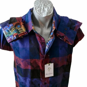 Robert Graham Men Shirt Size L LS Christmas Nutcracker Jacquard New